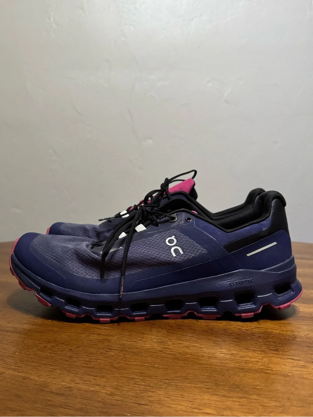 On Women's Cloudvista Waterproof Color: Flint|Acai Size Women’s 10 Running Gym